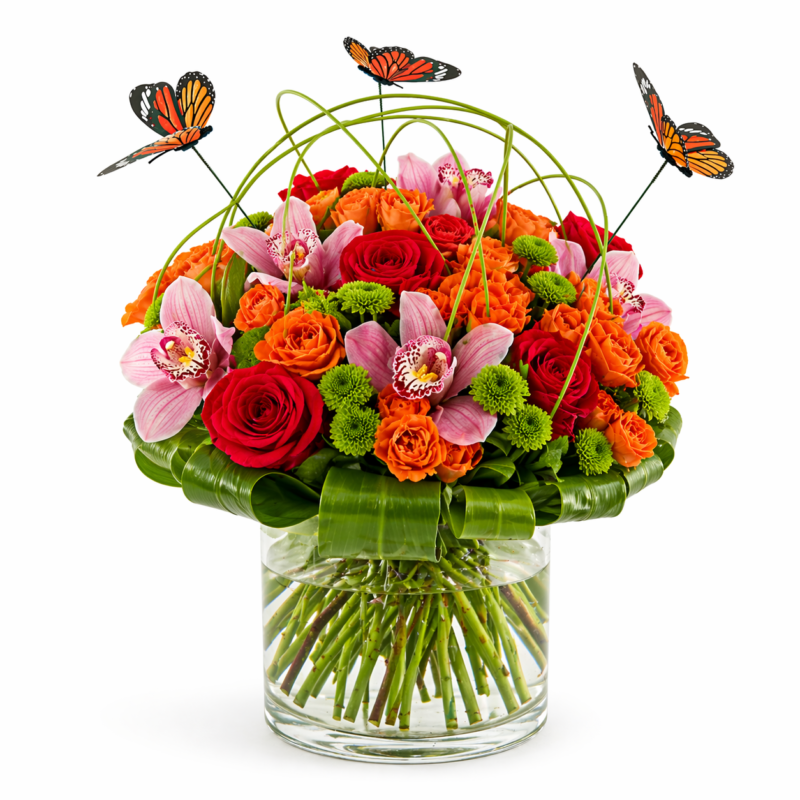 butterfly arrangement