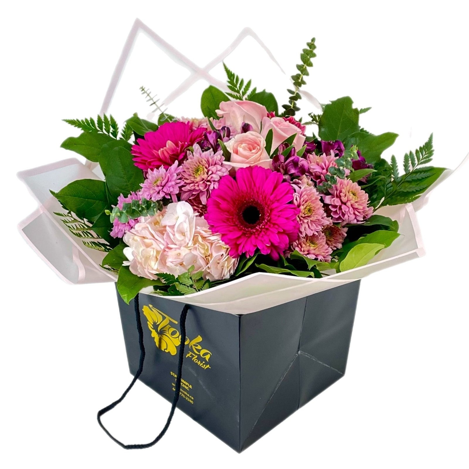 purple-water-wrap 2 Purple Water-Wrap Bouquet - Image 1