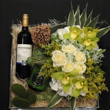 Lime Green Flower Box