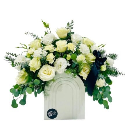 Elegant Ivory Sympathy Arrangement