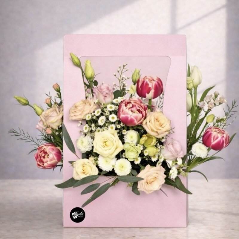 pink whisper flower box