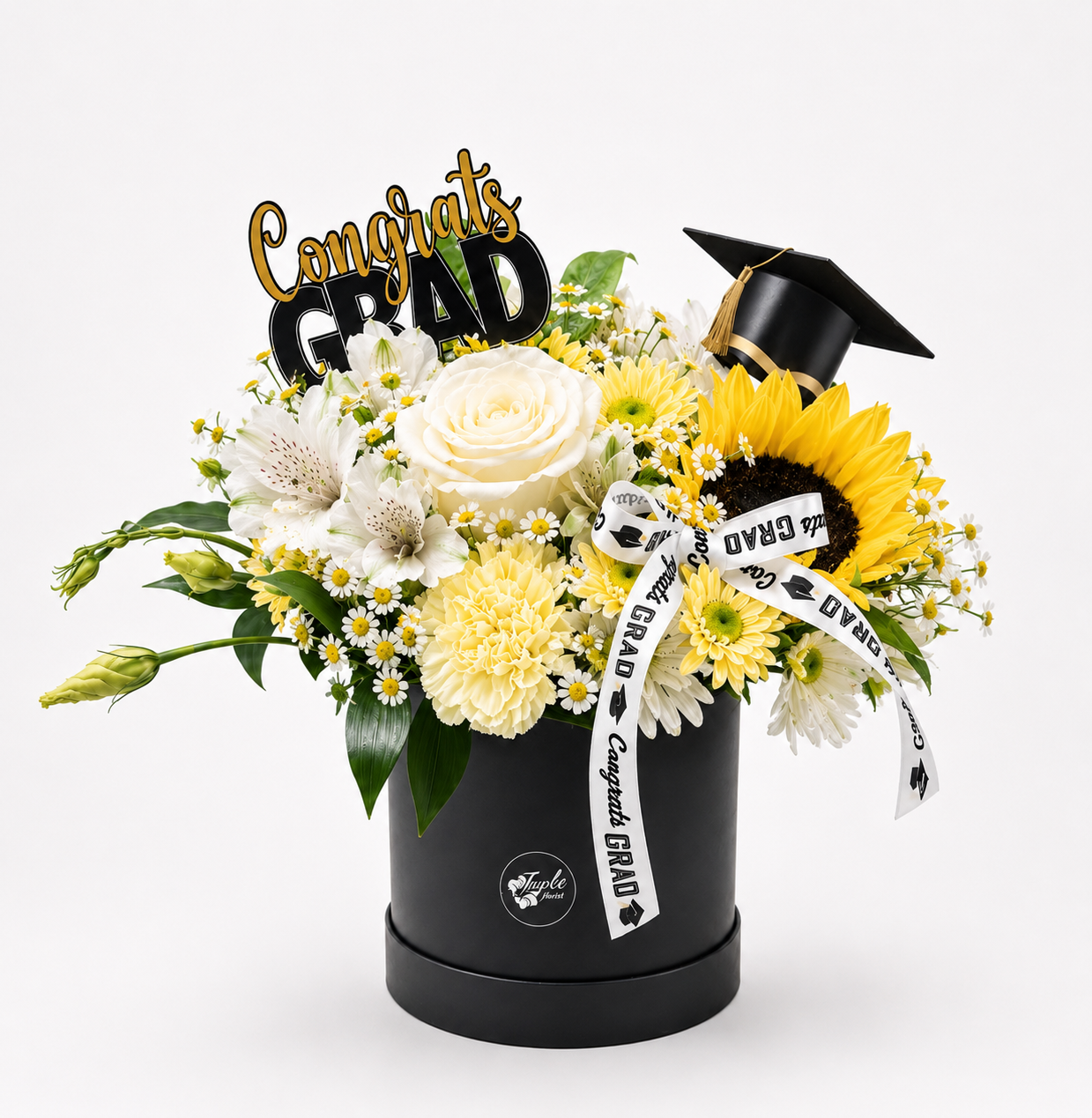 8FF227B2-9E2F-4755-92CF-D3C4F87592E6.png Graduation flower box - Image 1