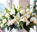 White Lily Sympathy Arrangement - Funeral Flower Delivery Vancouver