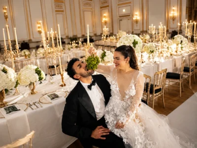 Luxury wedding floral arrangements and table centerpieces by VanCentral Florist.