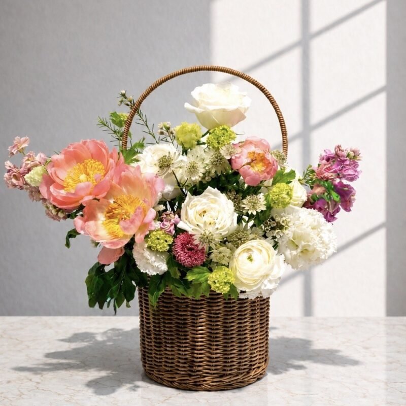 Peoies basket