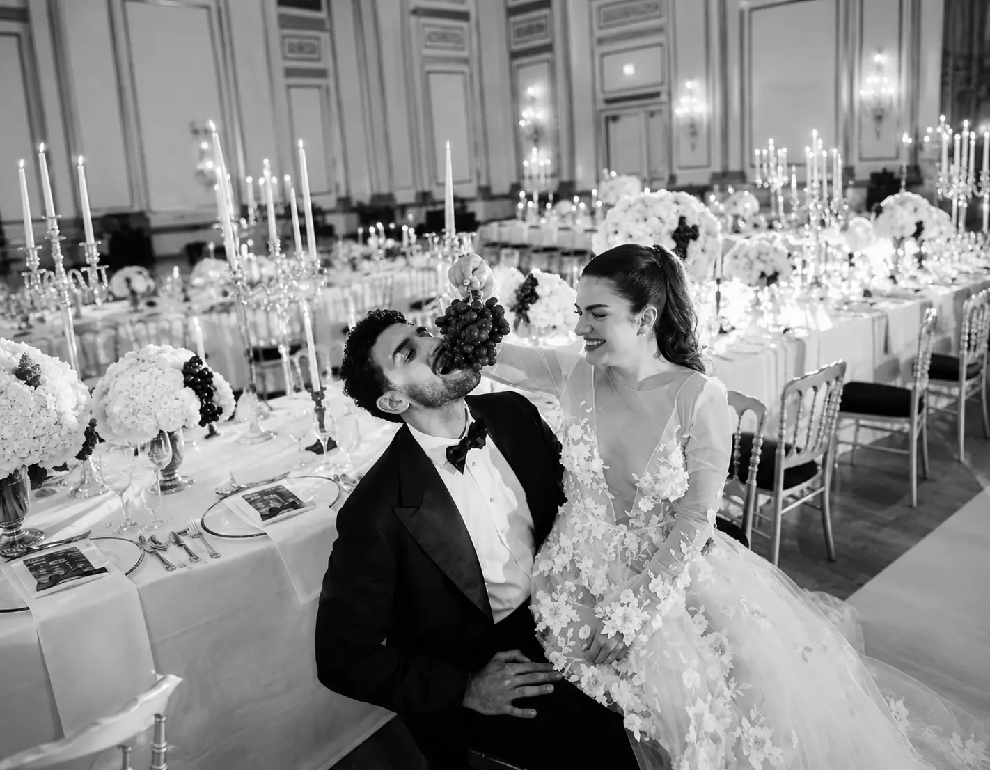 Luxury wedding flower arrangements for Downtown Vancouver weddings.